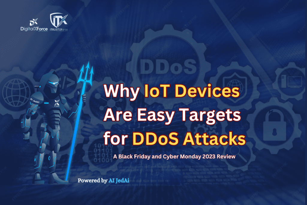 Illustration from the DigitalXForce article "Why IoT Devices Are Easy Targets for DDoS Attacks"