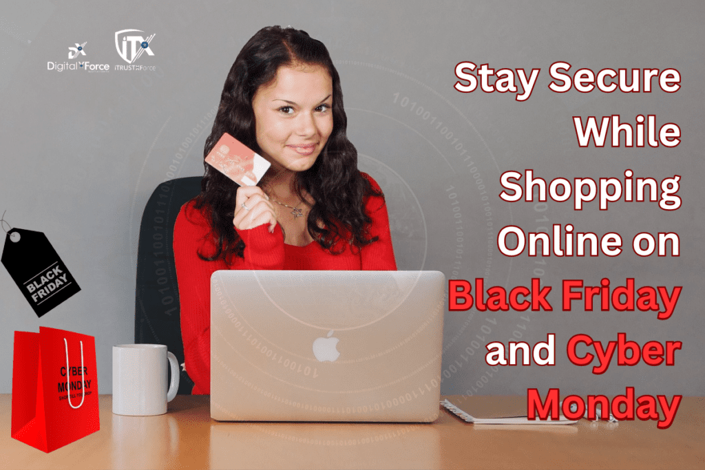 Illustration from the DigitalXForce article "Stay Secure While Shopping Online on Black Friday and Cyber Monday"
