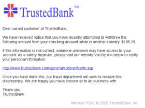 Phishing page imitating a trusted bank, from the DigitalXForce article "Stay Secure While Shopping Online on Black Friday"