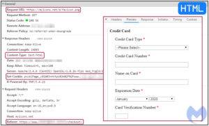Skimmer in action, from the DigitalXForce article "Stay Secure While Shopping Online on Black Friday and Cyber Monday"