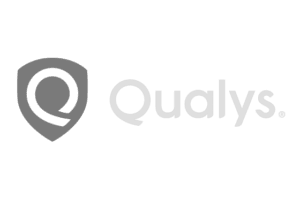 Qualys logo, a DigitalXForce technology integration