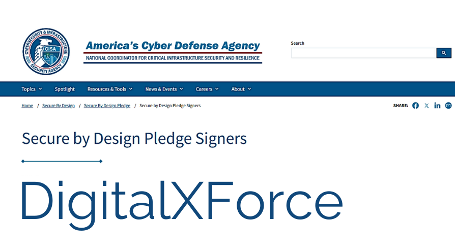 Illustration from the DigitalXForce article "Secure by Design pledge signers"