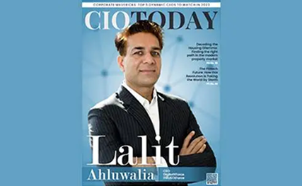 CIO Today magazine cover headed Corporate Mavericks, Top 5 Dynamic CIOs to Watch in 2023, featuring Lalit Ahluwalia
